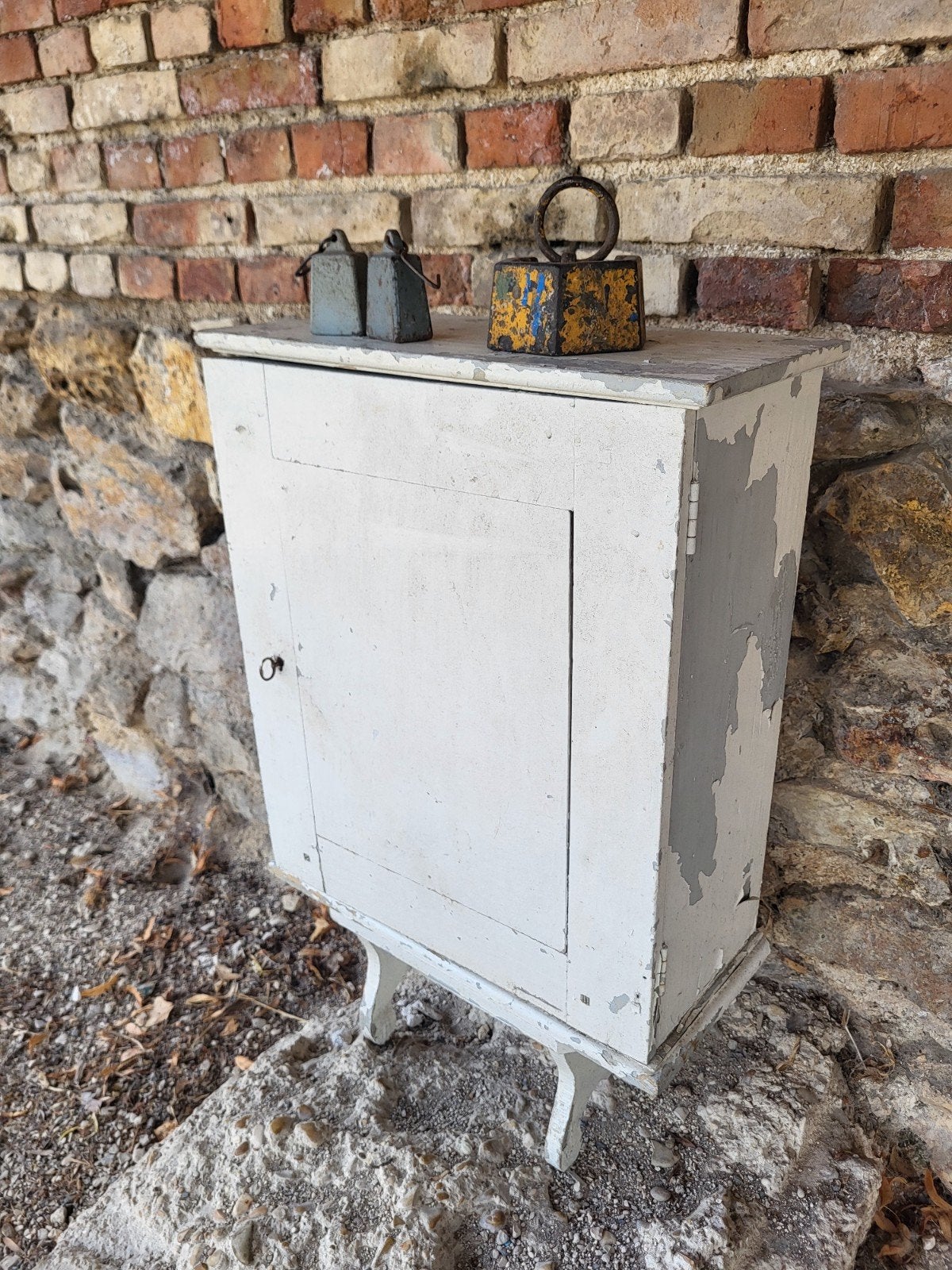 Oud frans brocante  / shabby kastje / allegonda, Ophalen of Verzenden