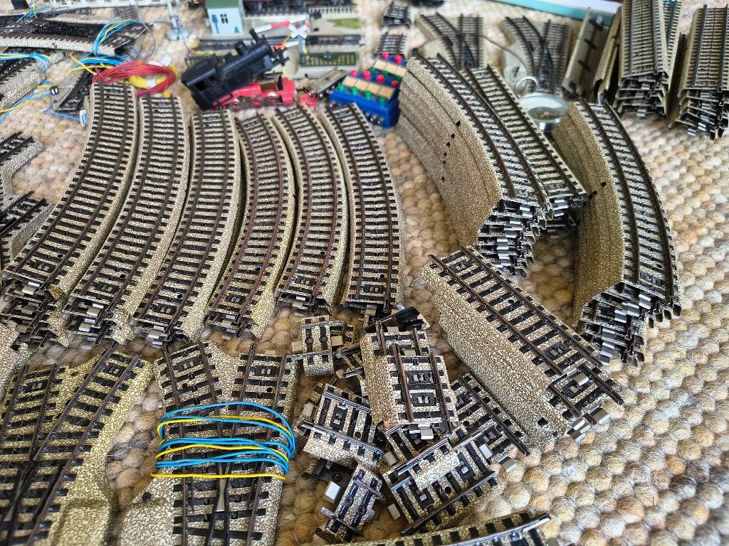 Grote partij Märklin H0 rails en toebehoren - HILLEGOM, Hobby en Vrije tijd, Ophalen, Wisselstroom, Gebruikt, Rails