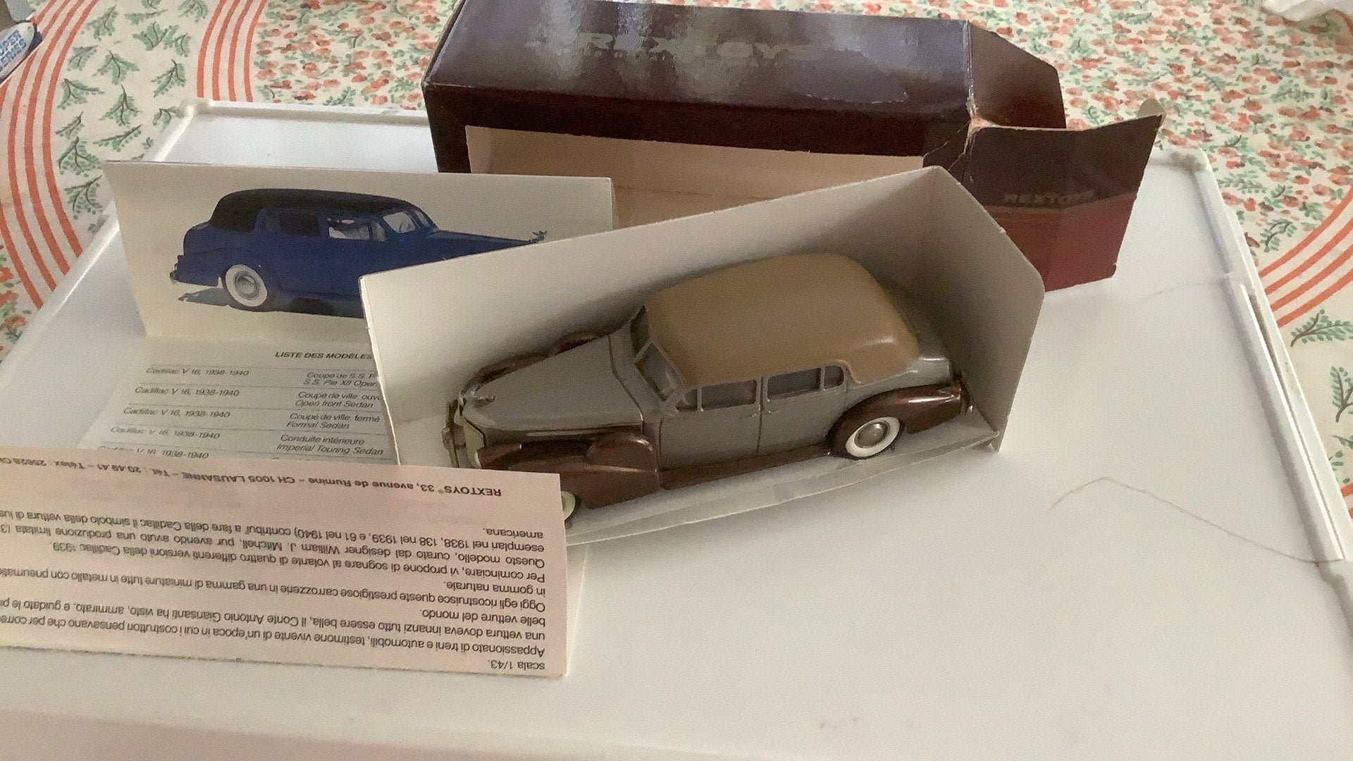 Cadillac V 16 Coupé de Ville 1938 - 1940 Rextoys Origineel, Ophalen of Verzenden, Zo goed als nieuw, Auto, Overige merken