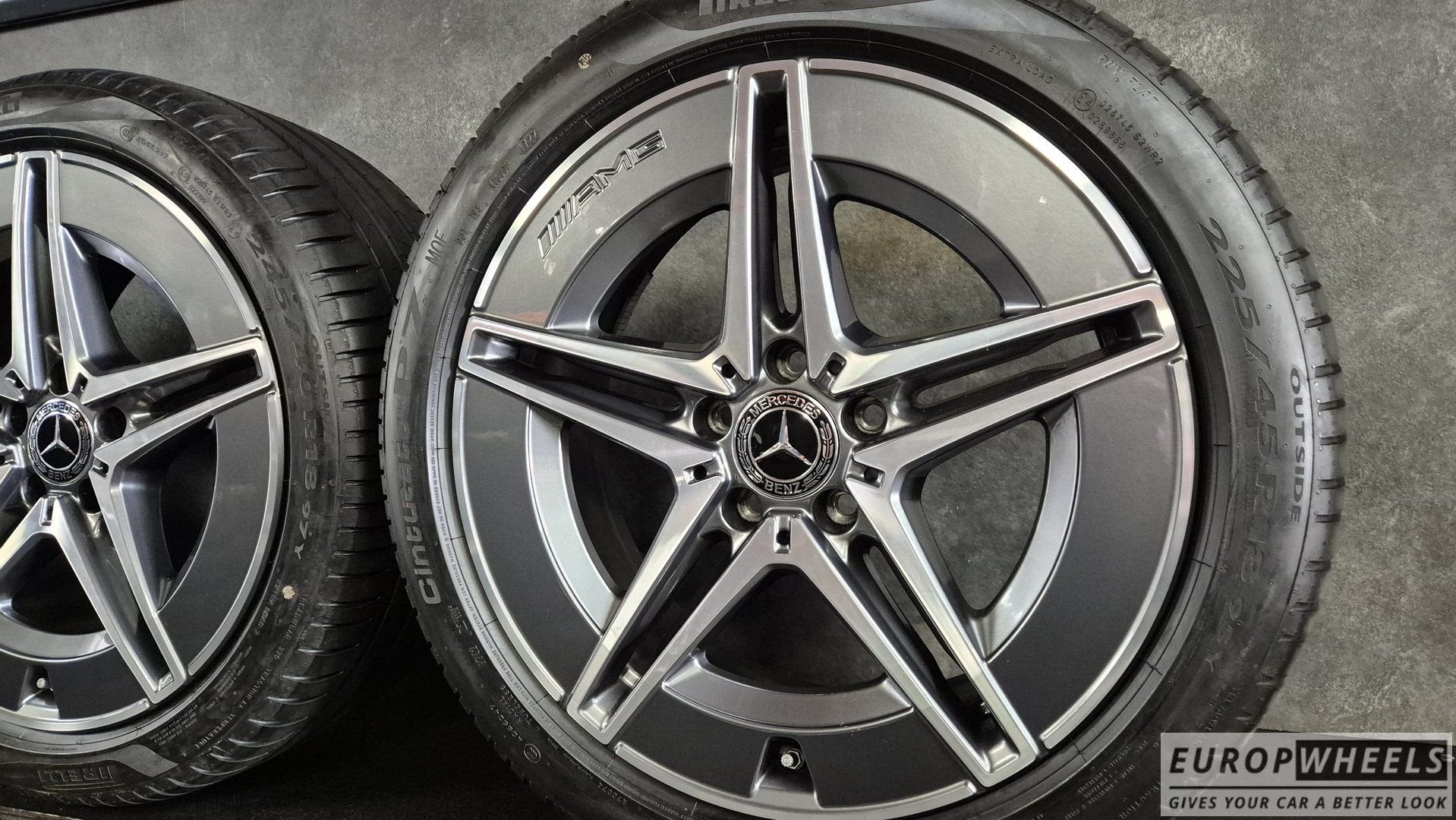 18 inch Mercedes C klasse W206 AMG zomerbanden S206, Auto-onderdelen, Banden en Velgen, 18 inch, Gebruikt, -, -
