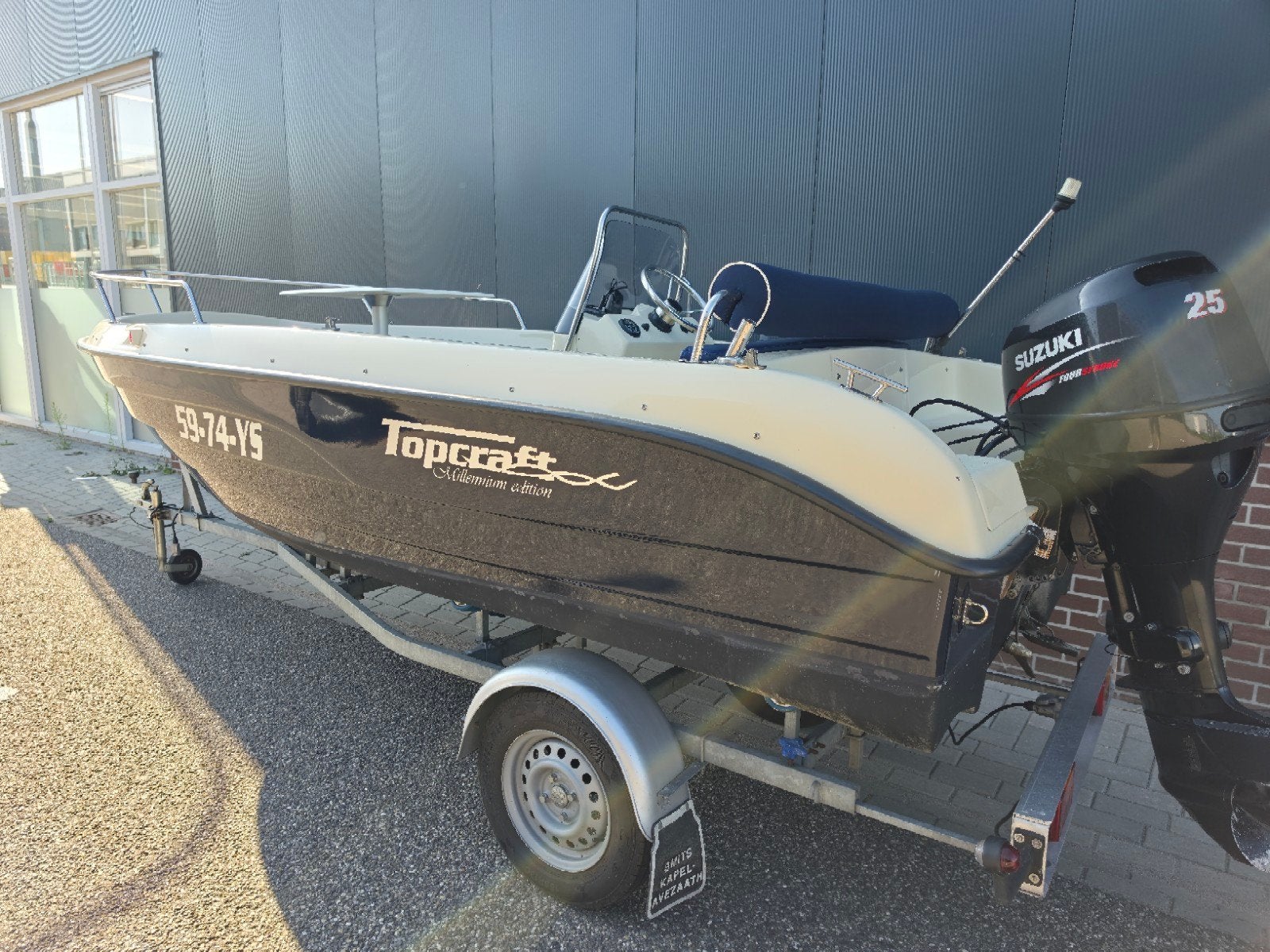 Prachtige Topcraft 440 Millenium + Suzuki 25PK 4Takt, 10 tot 30 pk, Viertaktmotor, Ophalen of Verzenden, Zo goed als nieuw