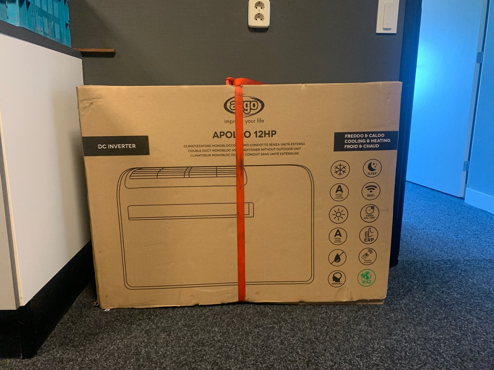 Argoclima Apollo 12HP Monoblock Airco & Warmtepomp, Ophalen, Koelen en Ontvochtigen, 3 snelheden of meer, Zo goed als nieuw