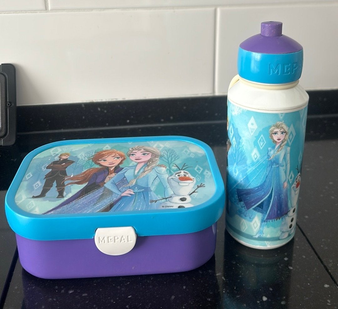 Mepal Broodtrommel en Drinkfles Frozen II, Ophalen of Verzenden, Gebruikt