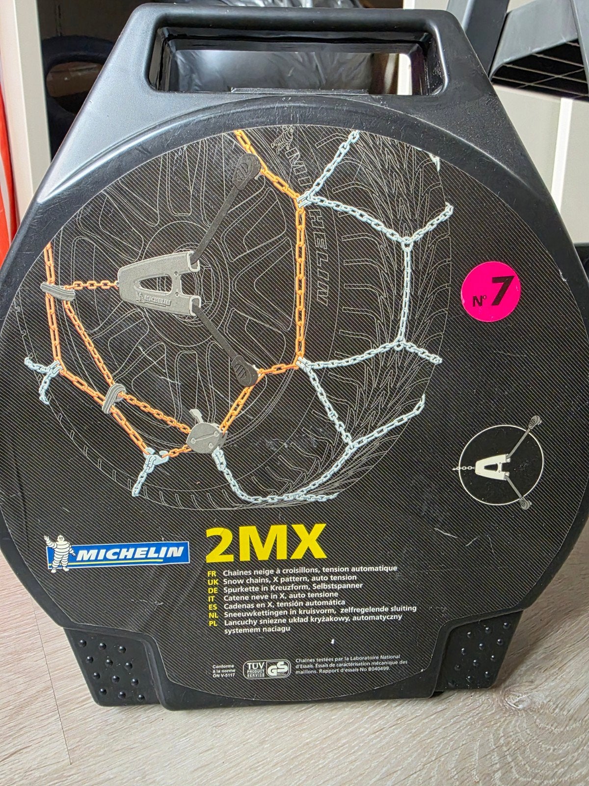 Michelin 2MX sneeuwkettingen - Maat 7, Ophalen of Verzenden, Zo goed als nieuw