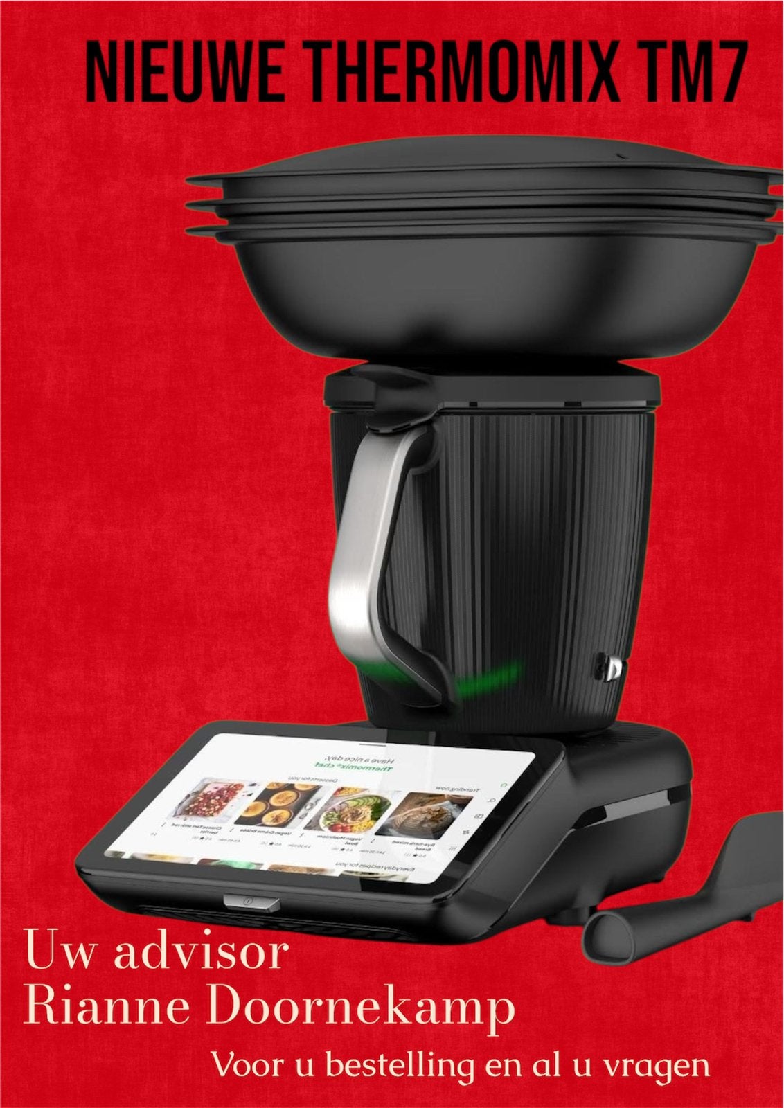 Nieuwe Thermomix TM7 juli actie, Nieuw, 3 snelheden of meer, Ophalen of Verzenden, 2 tot 3 liter