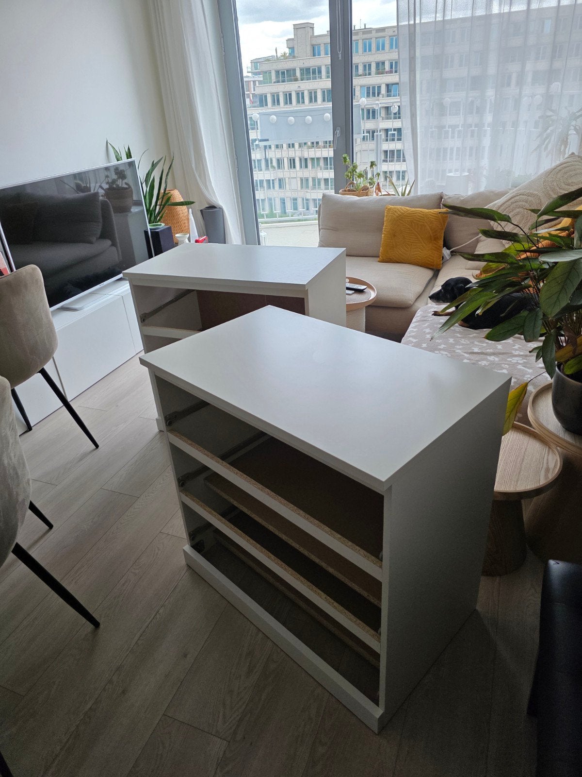 2x IKEA MALM ladekast 3 lades wit - Nieuw, deels gemonteerd, Ophalen, Nieuw, 50 tot 100 cm, 3 of 4 laden
