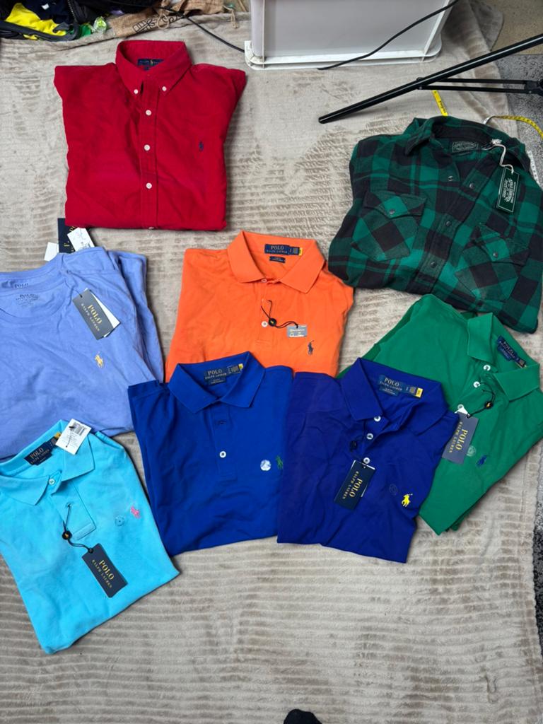 Partij Polo Ralph Lauren nieuwe kleding 14 stuks, Ahmadazz20089@gmail.com, Maat 48/50 (M), Zo goed als nieuw, Vintagieseu