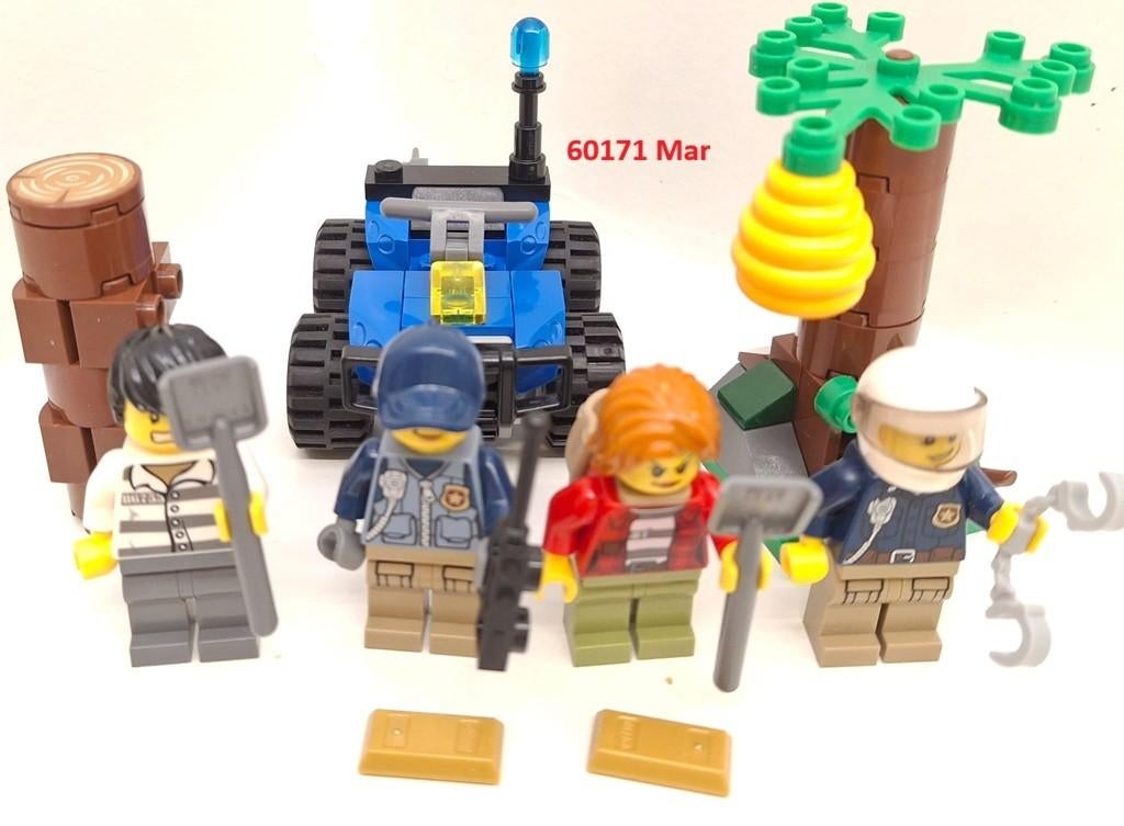 Lego 60171 Bergachtervolging 4 minifigures, Compleet, City, Lego, Ophalen of Verzenden