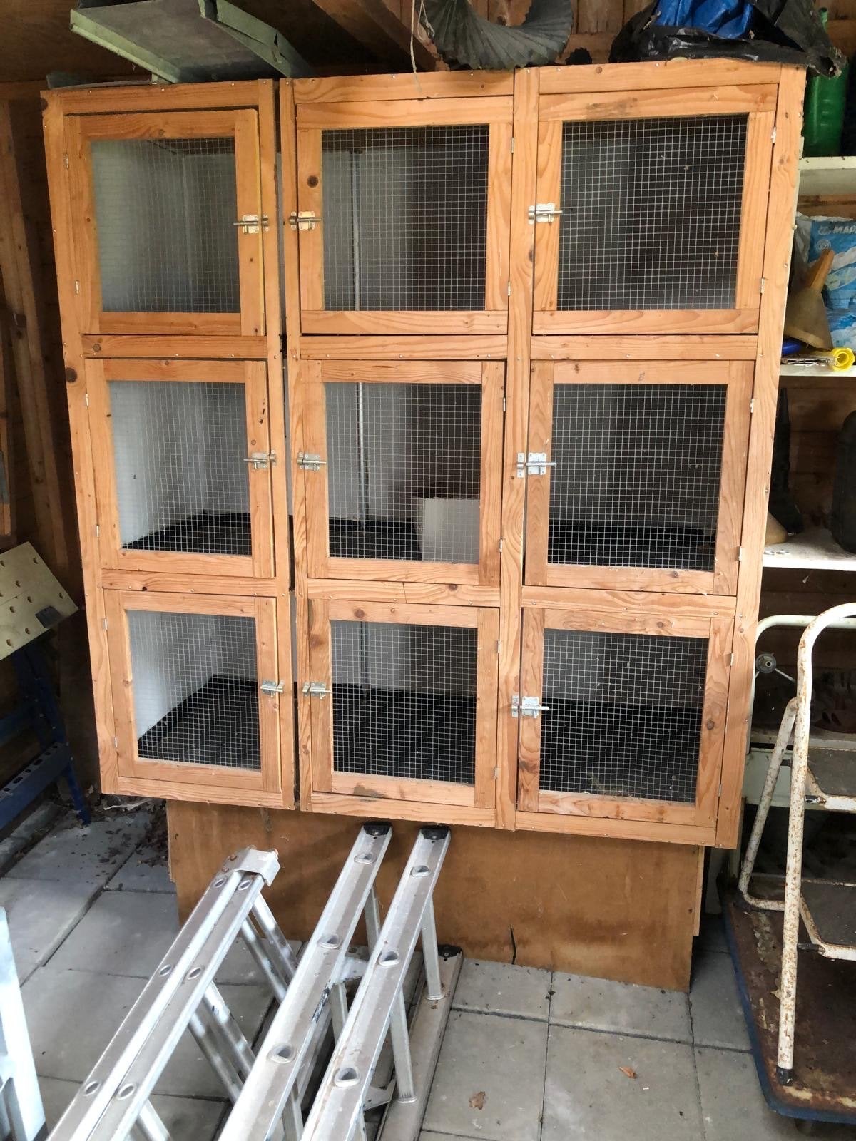 Konijnenhok, Dieren en Toebehoren, Knaagdieren en Konijnen | Hokken en Kooien, Ophalen, 110 cm of meer, Zo goed als nieuw, 90 cm of meer