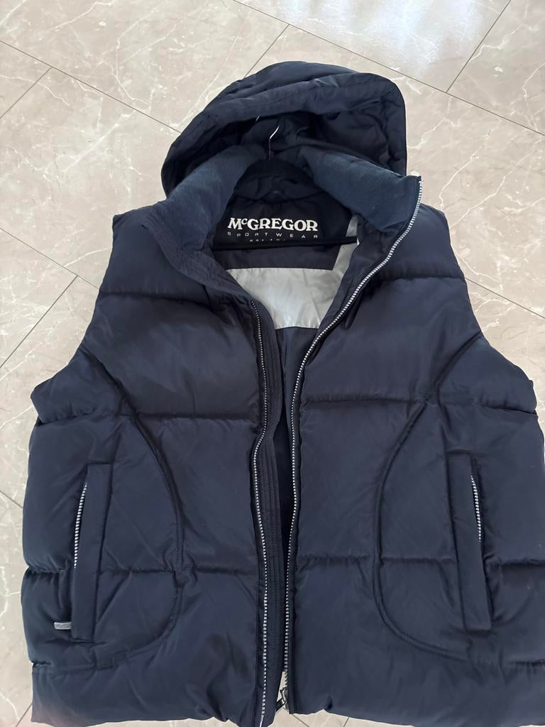 McGregor Bodywarmer - Donkerblauw met capuchon, Ophalen of Verzenden, Zo goed als nieuw, Maat 56/58 (XL), Blauw