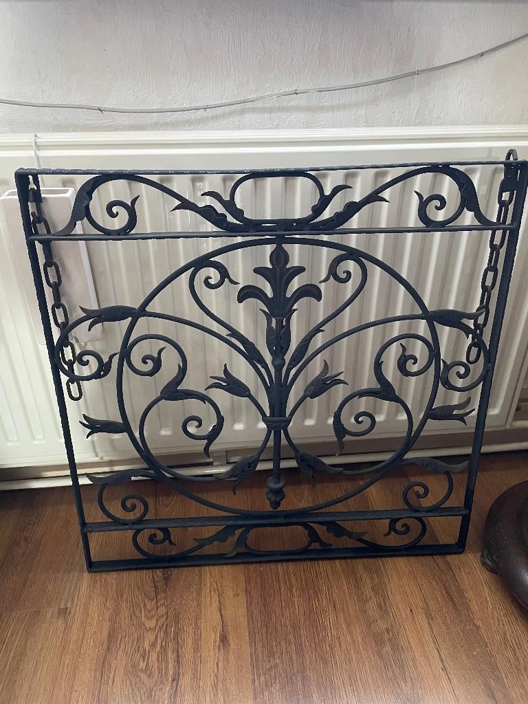 Metalen sierwerk - wand decoratie, Ophalen, Gebruikt, Rechthoekig, Overige materialen
