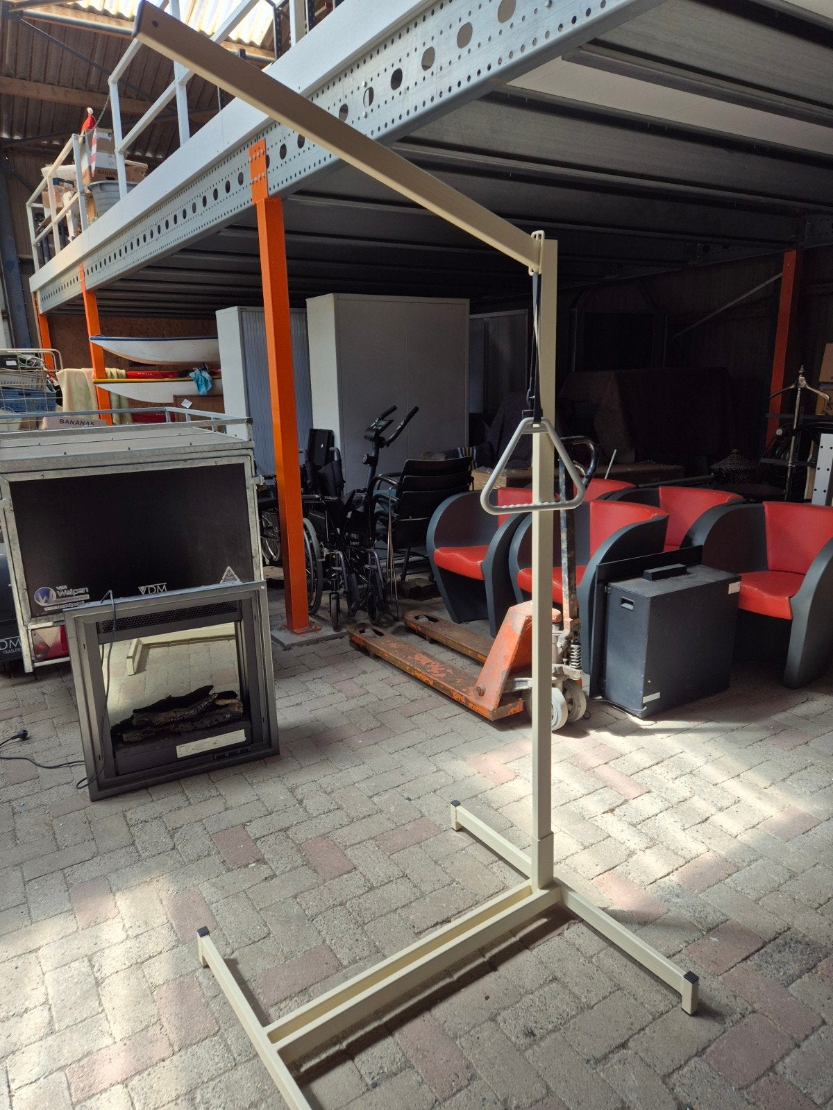 Papegaai standaard voor bed, Diversen, Verpleegmiddelen, Ophalen, ., Zo goed als nieuw, .