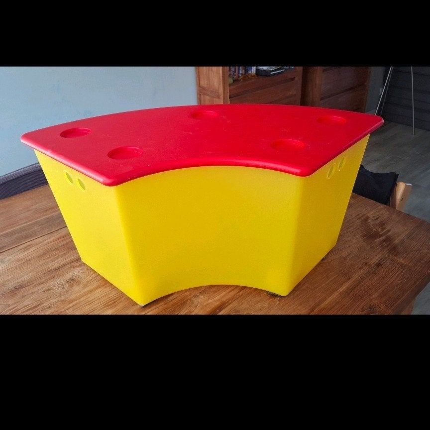 Ikea Glis speelgoedbak geel/rood, Ophalen, Gebruikt, Jongen of Meisje