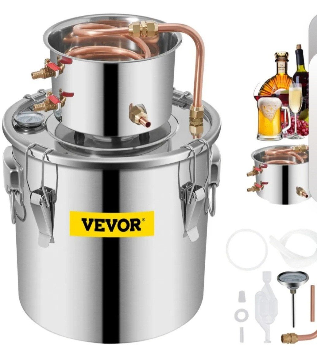 Vevor Alcohol Distilleerder Still Spirits - RVS, Ophalen of Verzenden, Nieuw