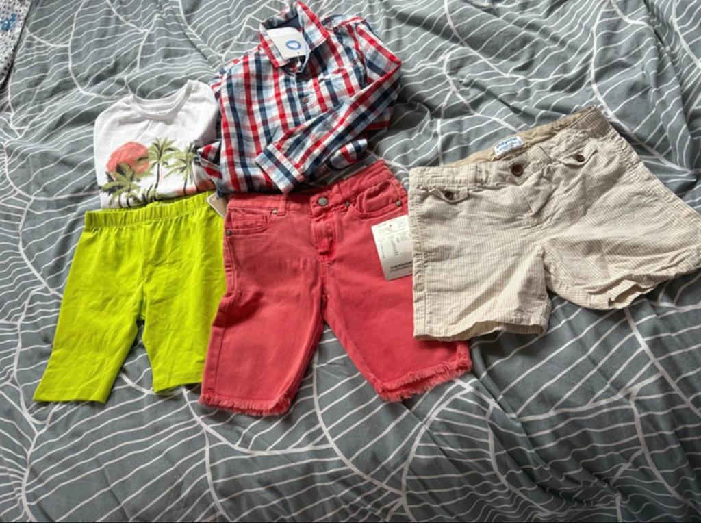 Pakket 104 jongen mayoral cars jeans zomer, Ophalen of Verzenden, Zo goed als nieuw, Maat 104