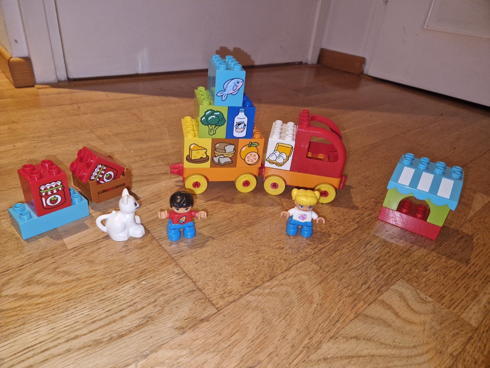 LEGO Duplo 10818 Mijn Eerste Vrachtwagen set, Ophalen of Verzenden, Zo goed als nieuw, Duplo, Complete set