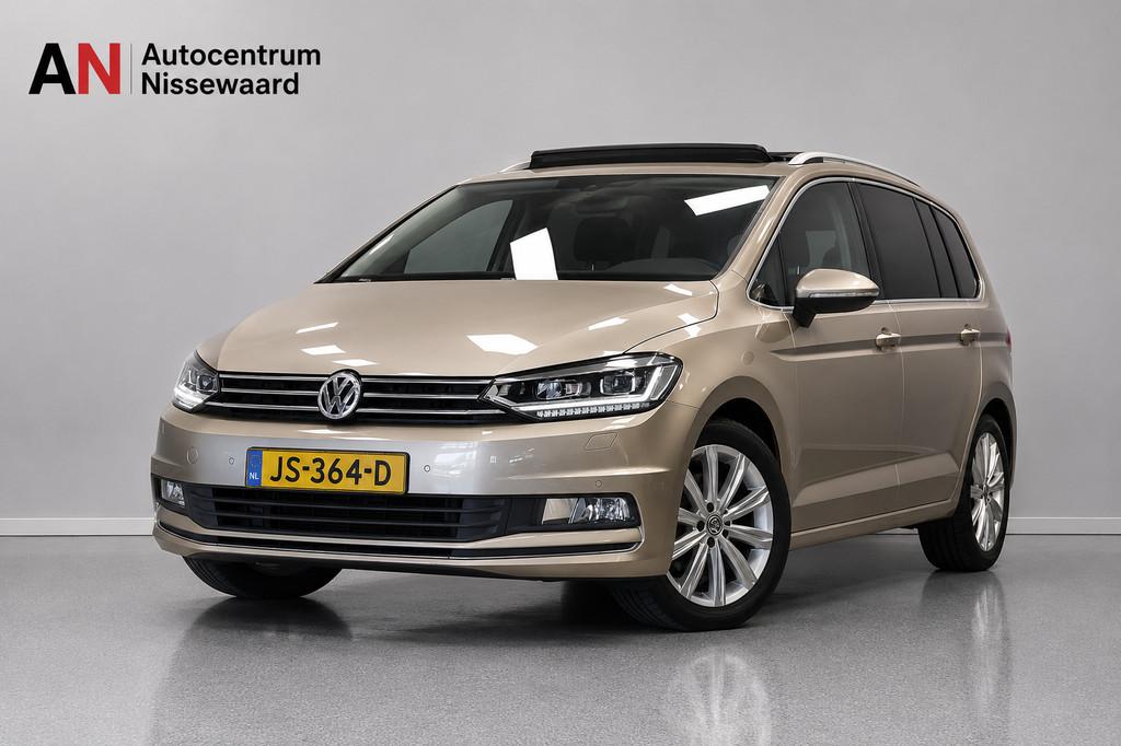 Volkswagen Touran 1.4 TSI Highline 7p |DSG|Pano|Carplay|Lede, Gebruikt, Euro 6, 4 cilinders, 150 pk
