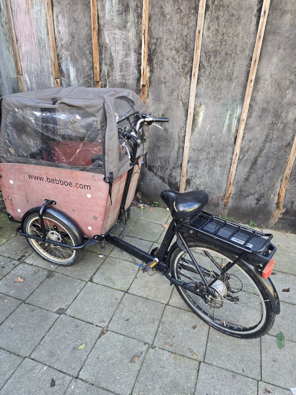 babboe big fiets op elektrisch, Ophalen, Gebruikt, 4 kinderen of meer, Elektrisch