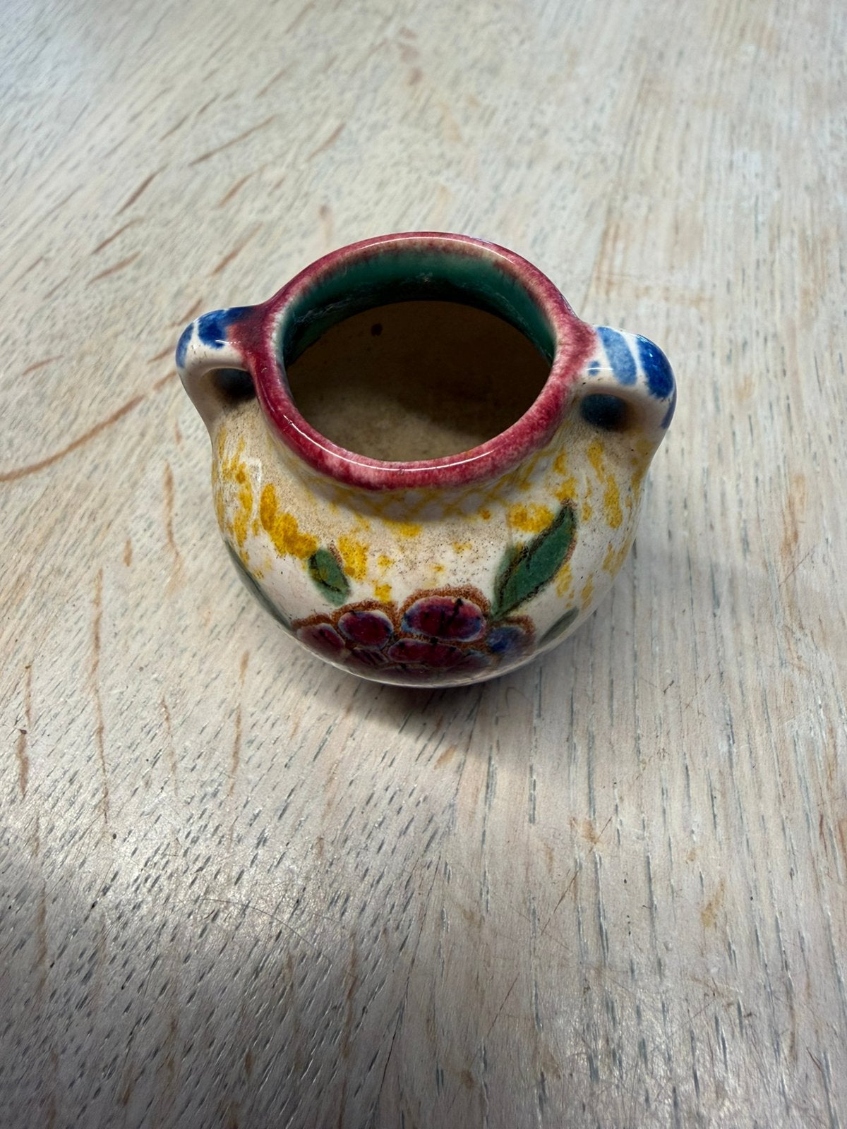 Mini vaasje met bloemdecor, Ophalen of Verzenden