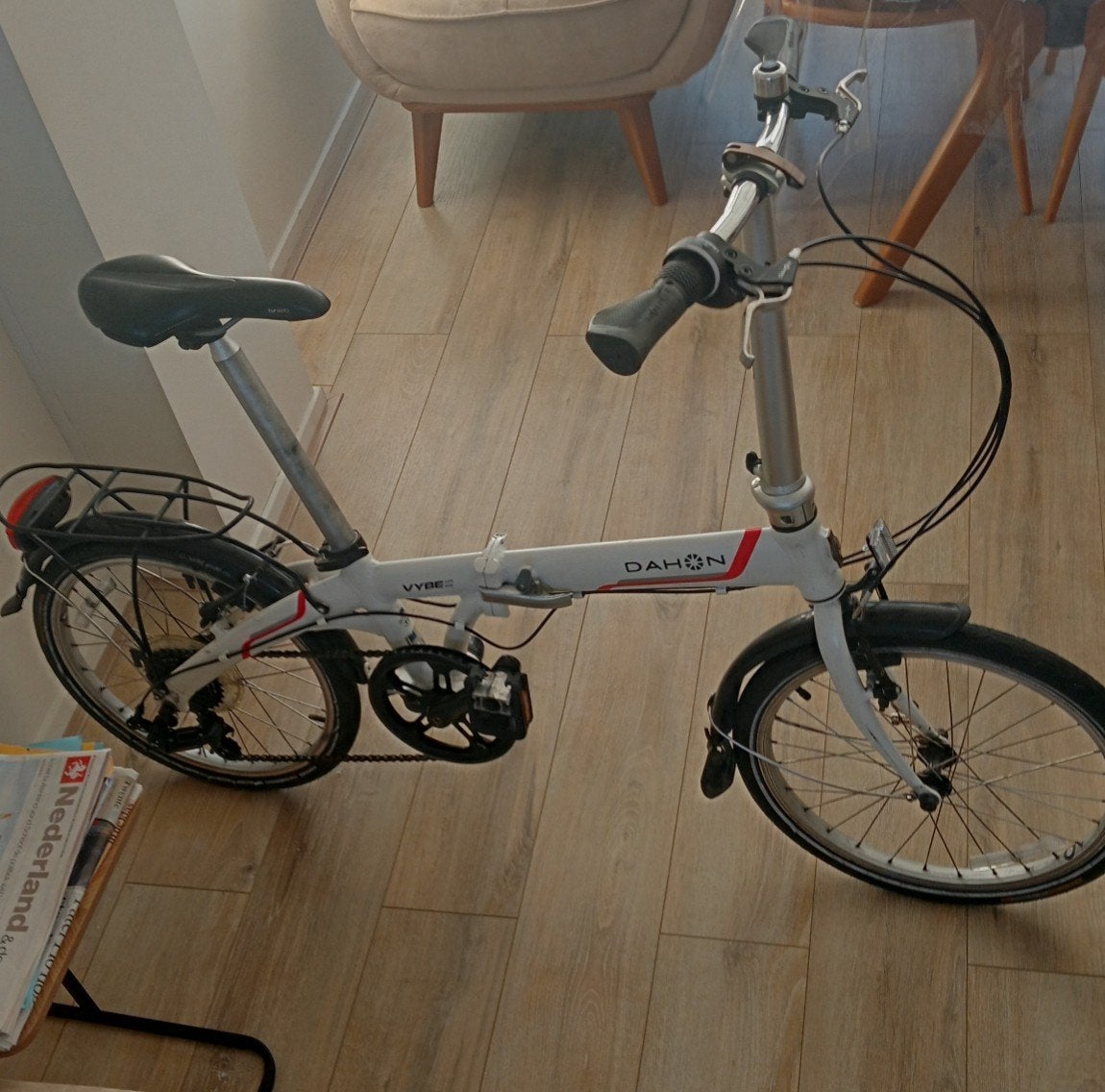DAHON VYBE, Fietsen en Brommers, Fietsen | Vouwfietsen, Ophalen, 20 inch of meer, Velgrem, Versnellingen