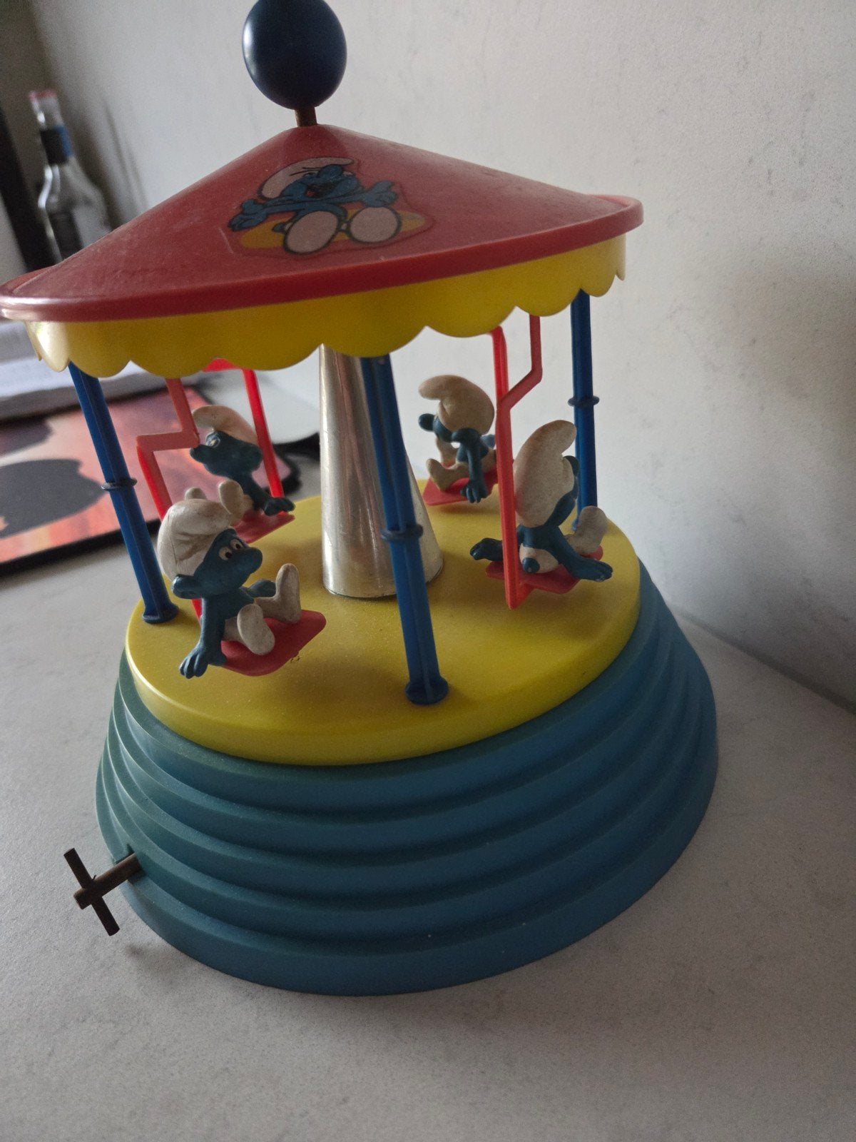 Vintage Smurf / Smurfen Carrousel, Ophalen of Verzenden, Gebruikt, Verschillende Smurfen