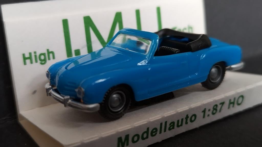 Volkswagen VW Karmann Ghia Blauw 1:87 Imu Pol, Auto, Verzenden, ., Nieuw