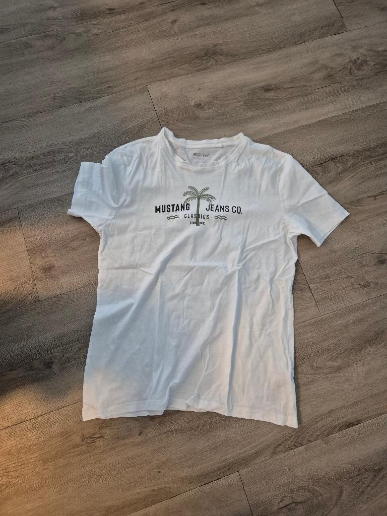 t-shirt mustang, Maat 48/50 (M), Wit, Ophalen of Verzenden, Mustang