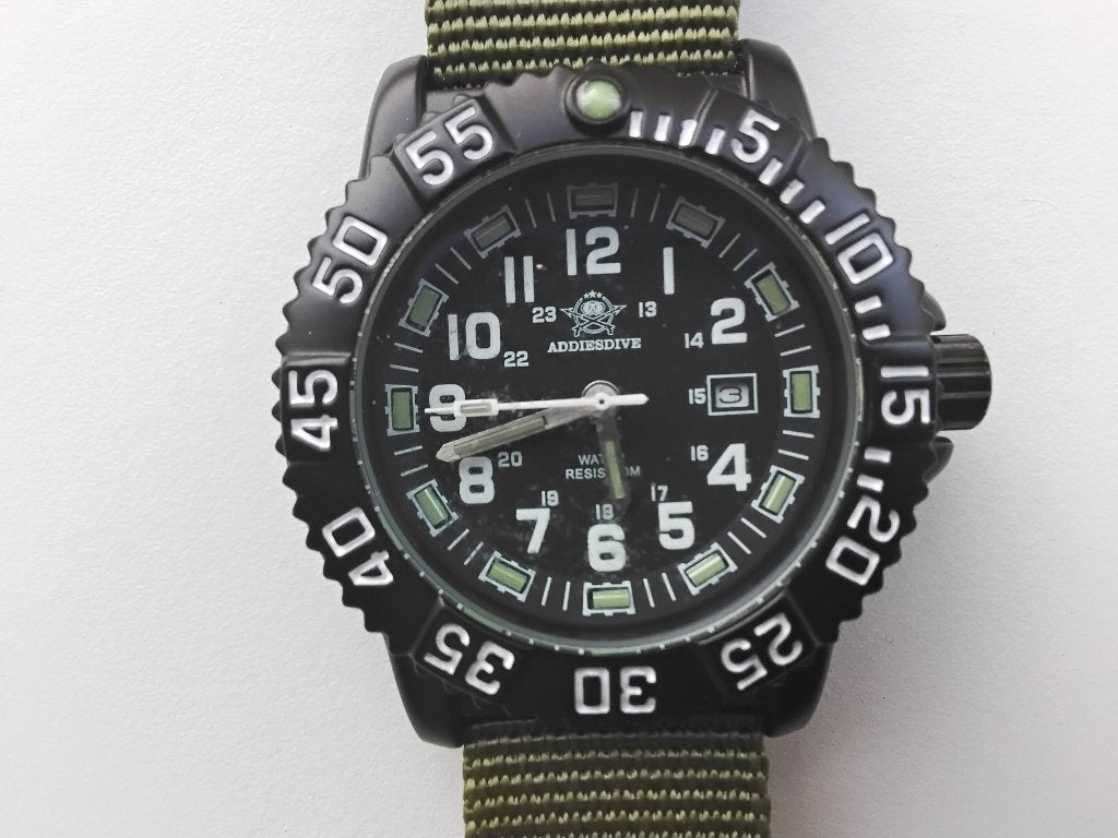 Addiesdive horloge, Overige merken, Kunststof, Polshorloge, Overige materialen