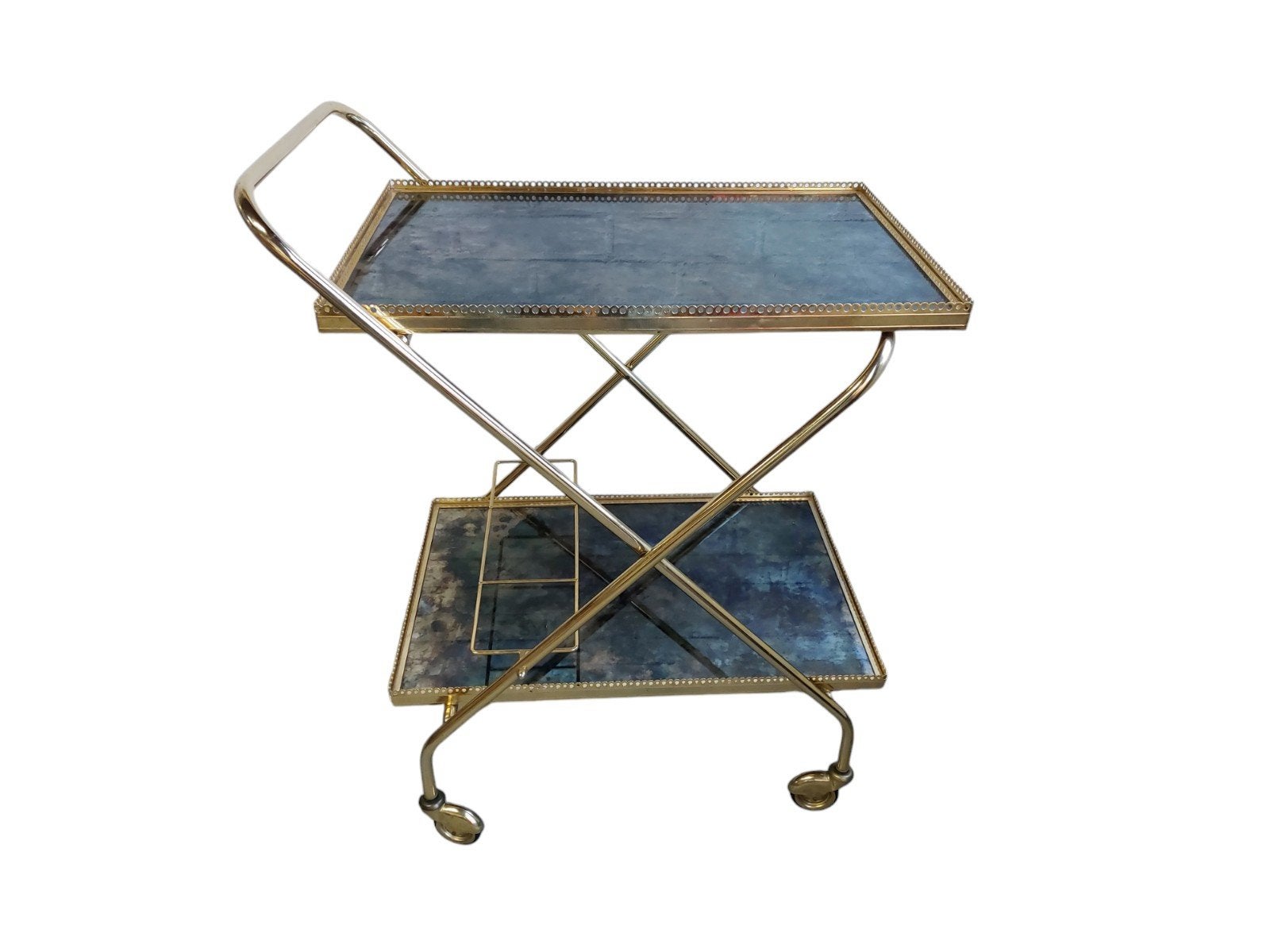 Vintage trolley, barcart (Cesare Lacca?), Huis en Inrichting, Ophalen, Gebruikt, Onbekend, Onbekend