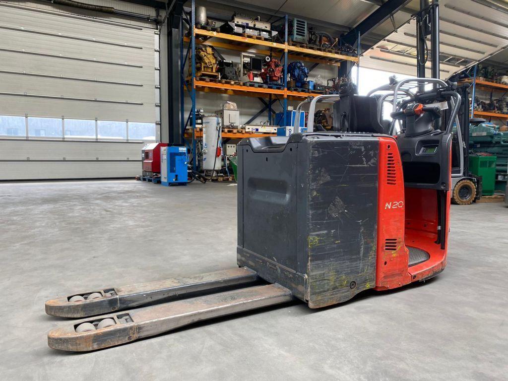 Linde N20 2 ton Elektrische Orderpicker Meerijder Palletwage, Ophalen of Verzenden, Elektrisch, Palletwagen, Linde