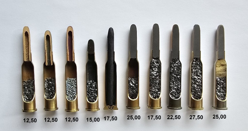 6,5x53R Mannlicher M95 DOORSNEDEN., Verzamelen, Ophalen of Verzenden, Landmacht, Nederland, Hulzen of Bodemvondsten
