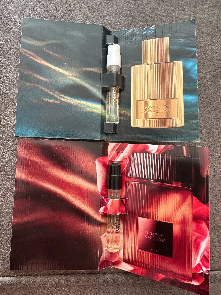Tom Ford COSTA AZZURRA en CAFÉ ROSE parfum testers, Ophalen of Verzenden, Nieuw
