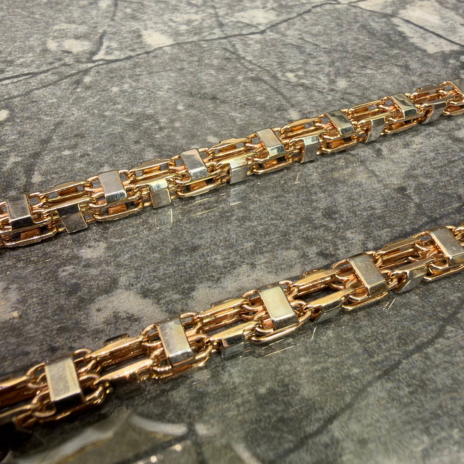 18 karaat gouden ketting magnum massief 105 gram, Ophalen of Verzenden, Nieuw, Goud
