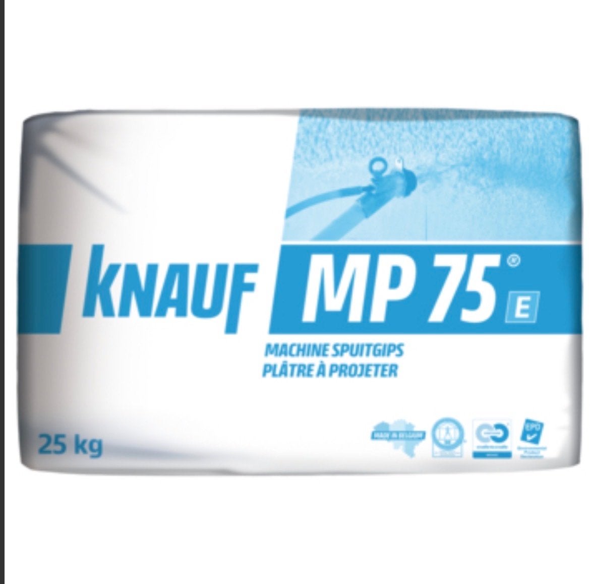 Knauf MP 75 Spuitgips - ca. 12 kg, Ophalen, Gebruikt