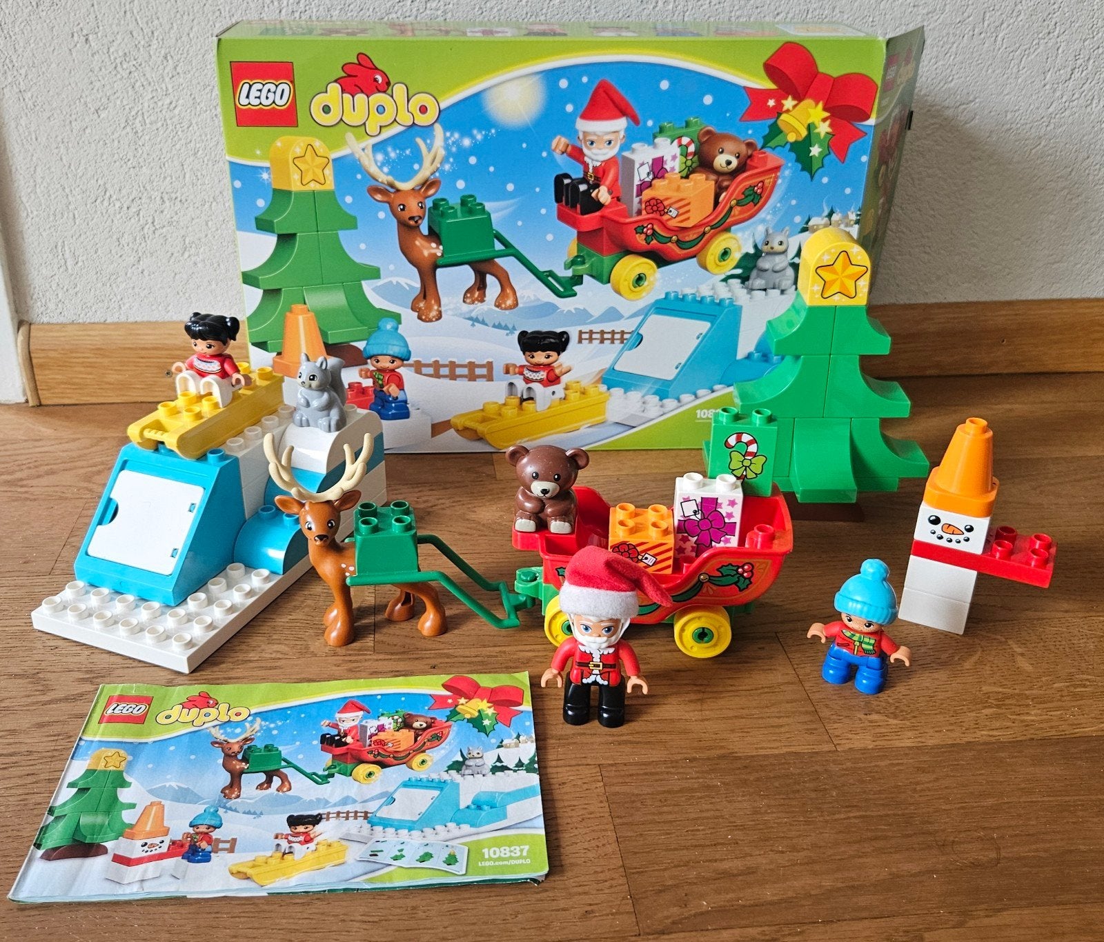 Duplo 10837 kerst inclusief doos en boekje, Ophalen of Verzenden, Zo goed als nieuw, Duplo