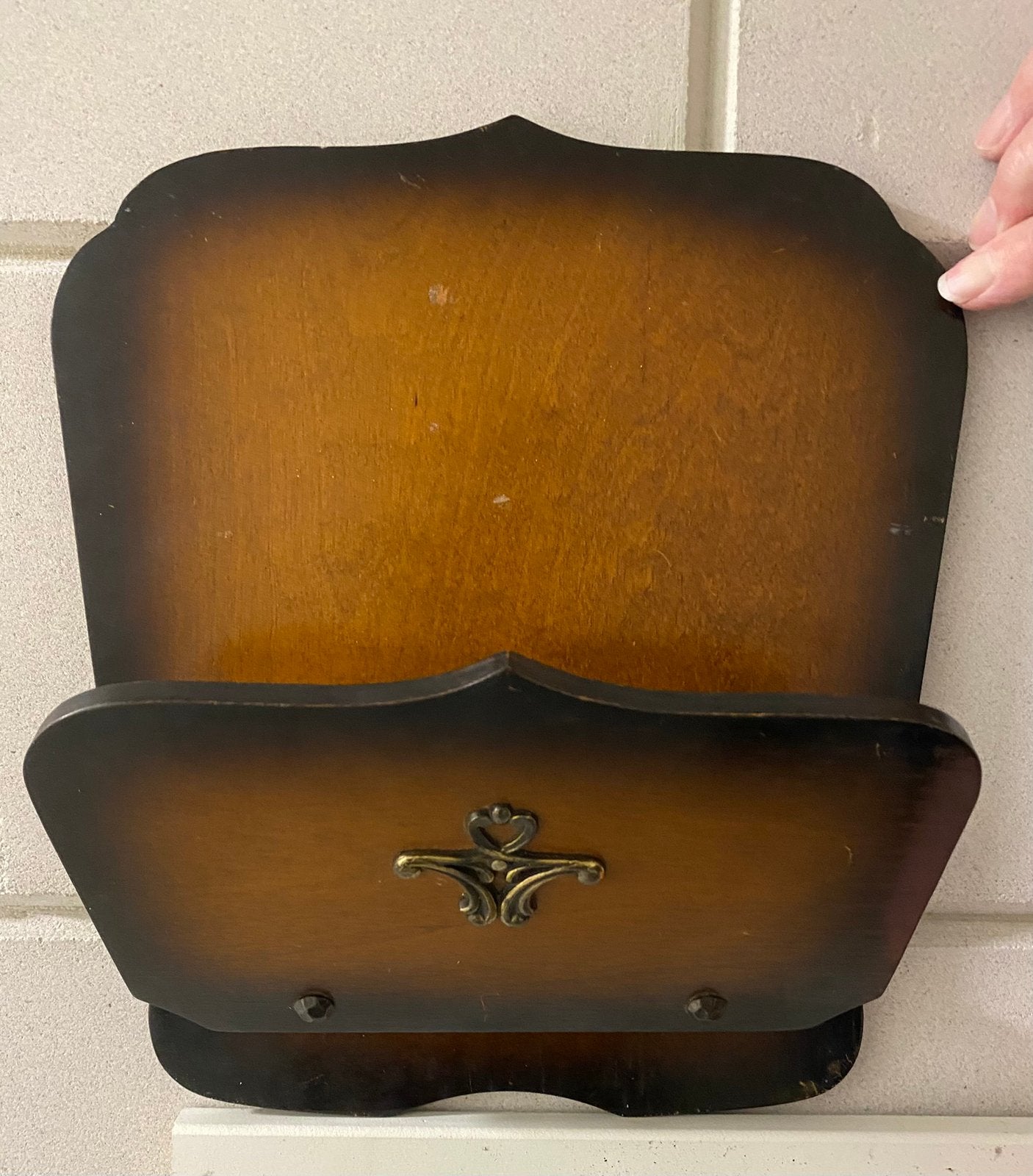 Retro vintage posthouder wandrek voor tijdschriften, kranten, Verzenden, Huis en Inrichting