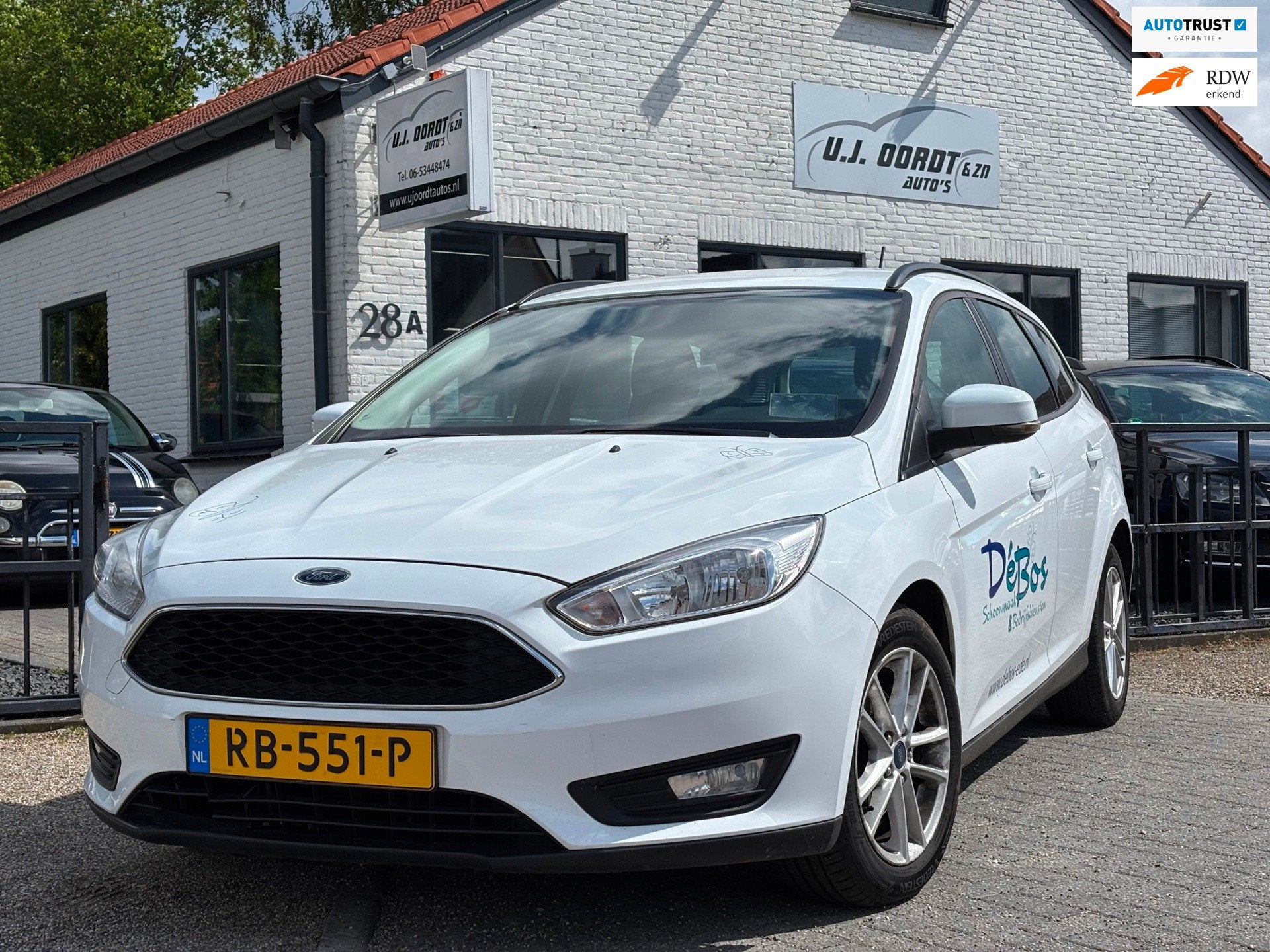 Ford Focus Wagon 1.0 Lease Edition export price, Auto's, Ford, 101 pk, Gebruikt, Euro 6, Wit