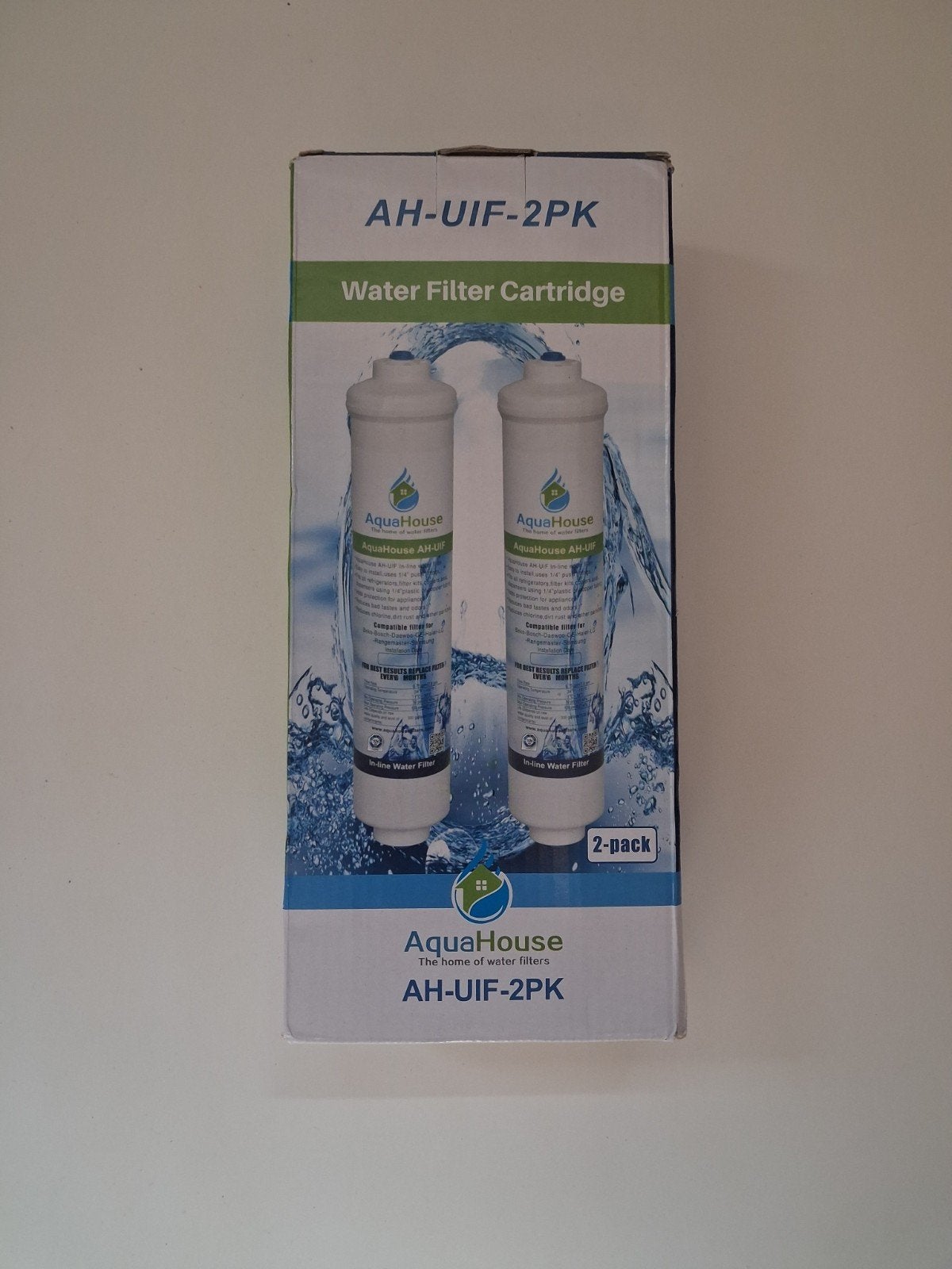 AquaHouse AH-UIF-2PK Waterfilter Cartridge (2-pack), Ophalen of Verzenden, Nieuw