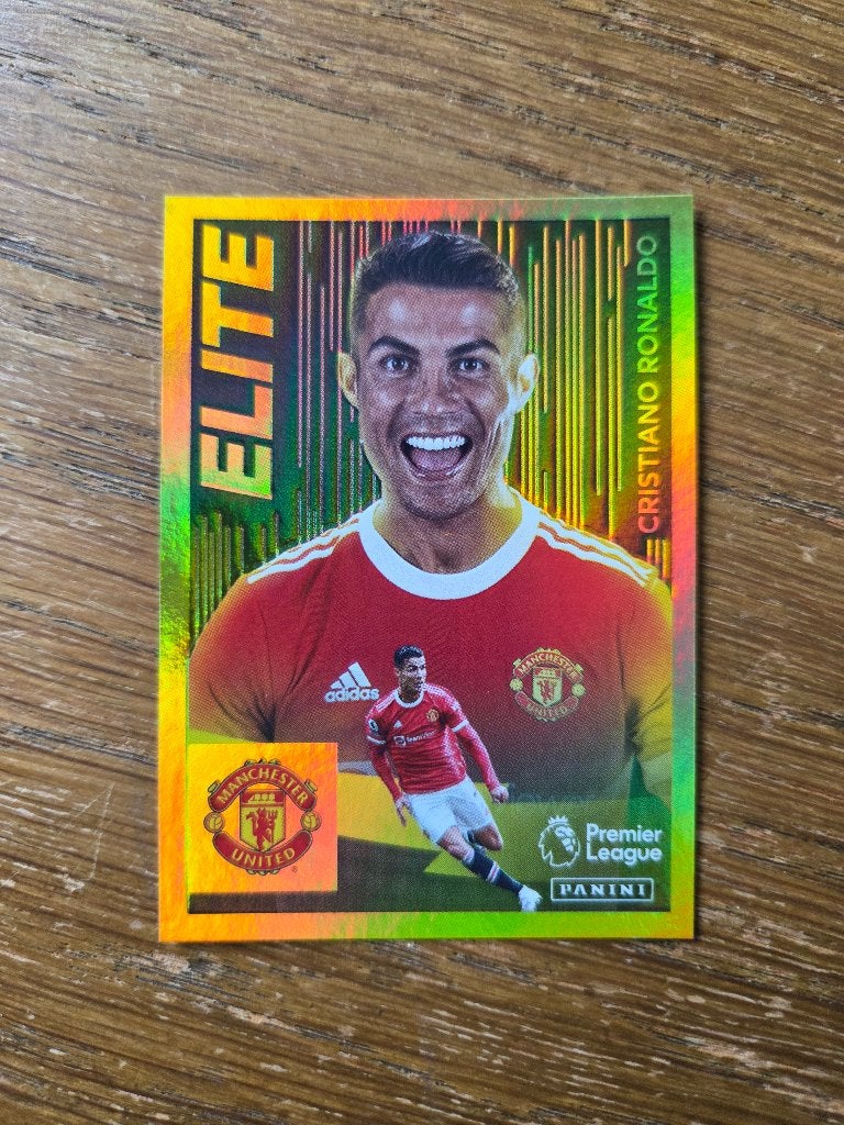 Cristiano Ronaldo #432 Manchester United Elite Panini 2022, Ophalen of Verzenden, Zo goed als nieuw, Losse kaart, Foil