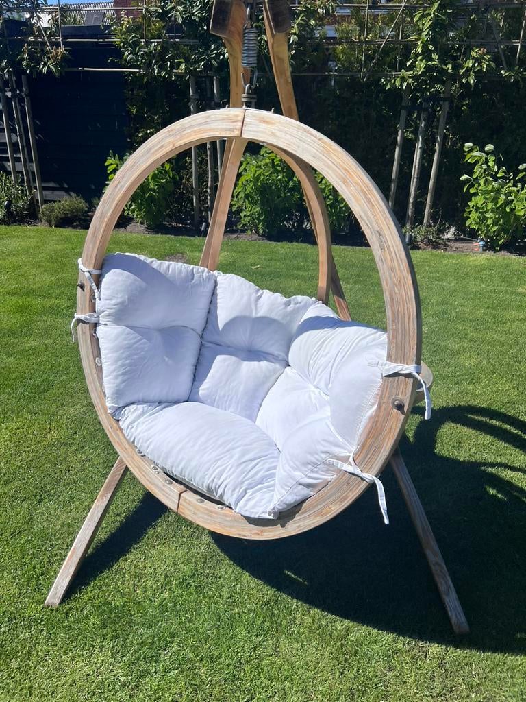 Amazones Global hangstoel inclusief standaard, Ophalen, Gebruikt, Hout