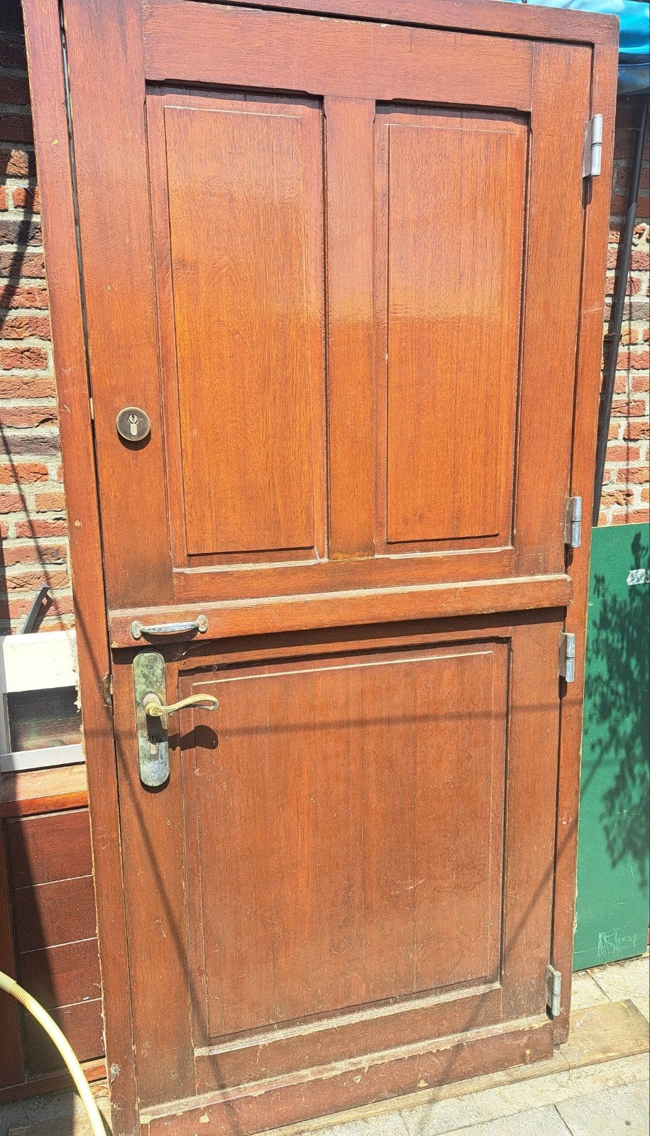 boerendeur met kozijn massief hout, Ophalen, Gebruikt, 80 tot 100 cm, Buitendeur
