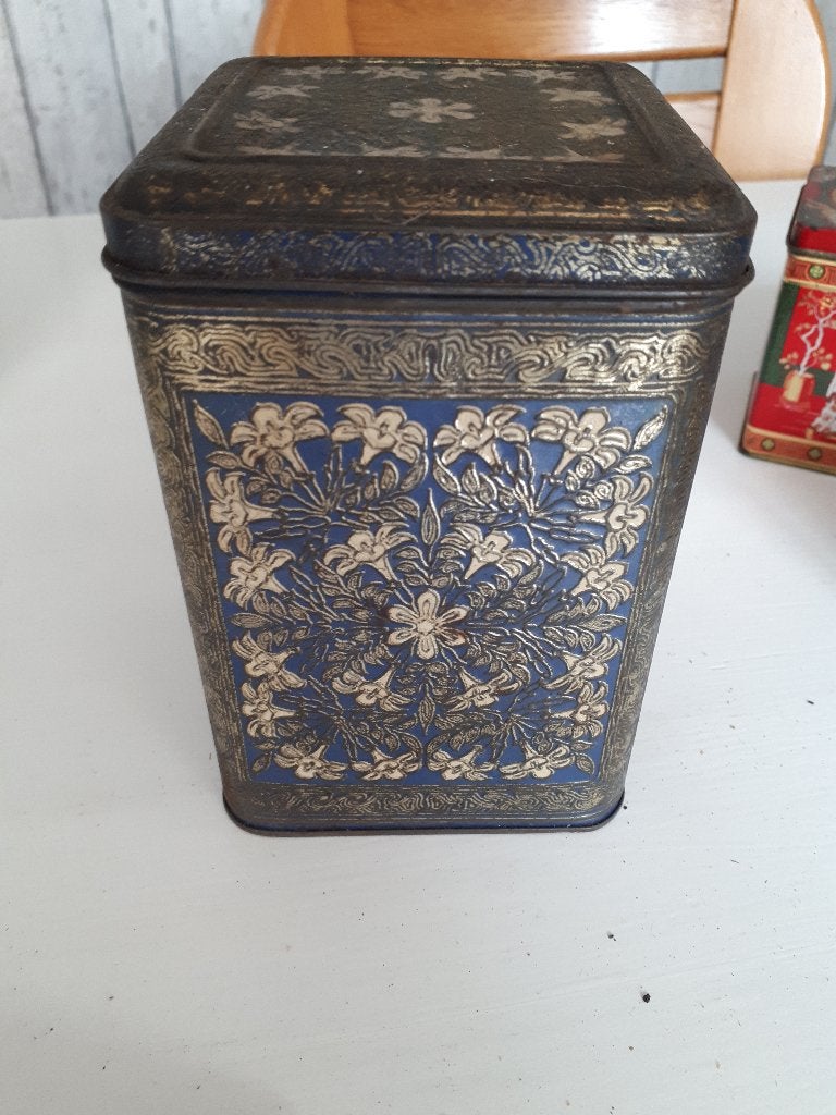 blauw blikje, Verzamelen, Ophalen of Verzenden, Gebruikt, Overige
