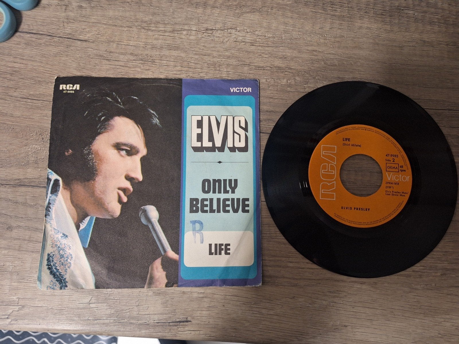 Elvis Presley - Life / Only Believe (7 inch vinyl single), Gebruikt, 7 inch, Pop, EP