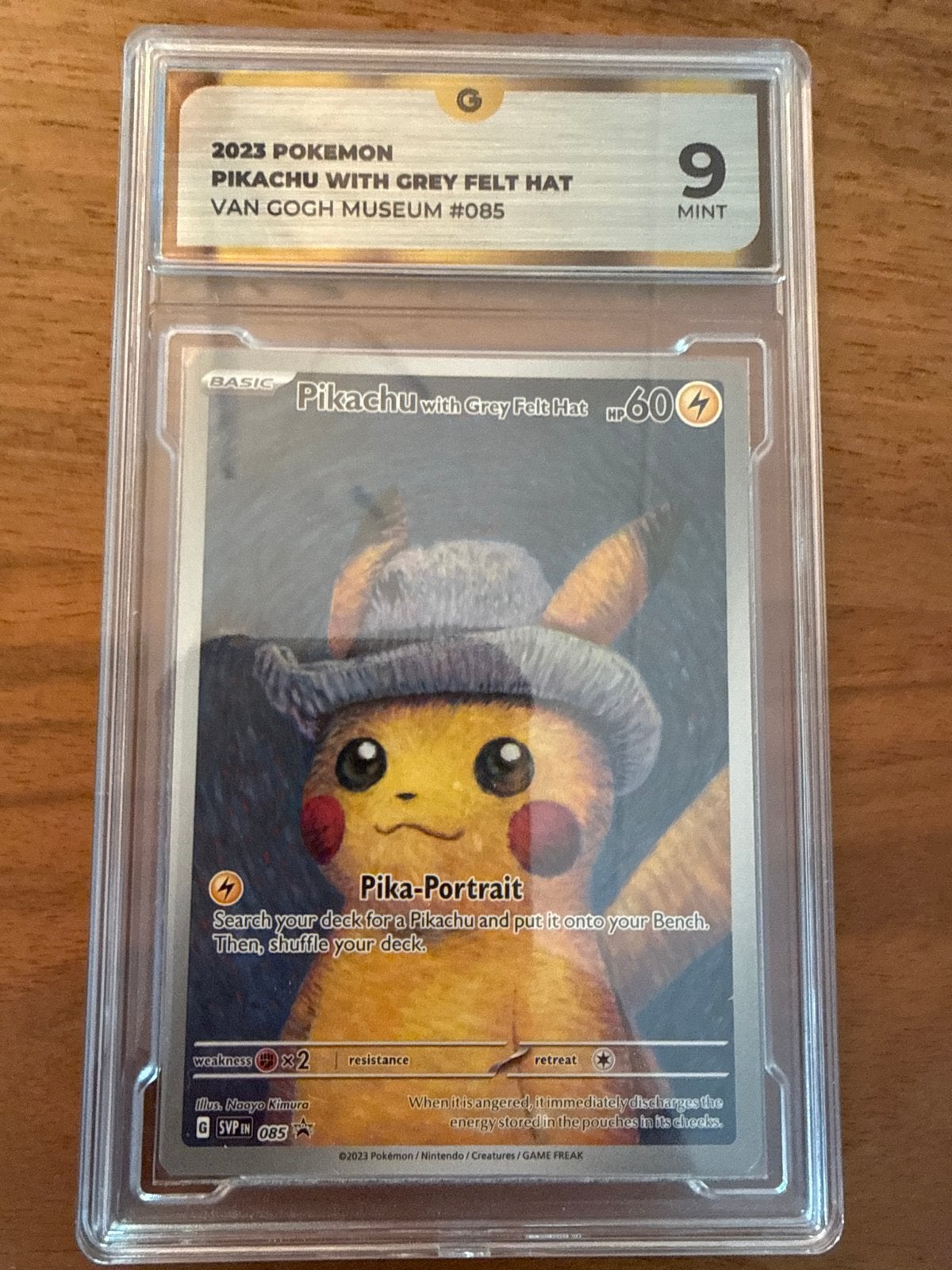 Pikachu met grijze vilten hoed - Van Gogh Museum #085, Ophalen of Verzenden, Zo goed als nieuw, Losse kaart