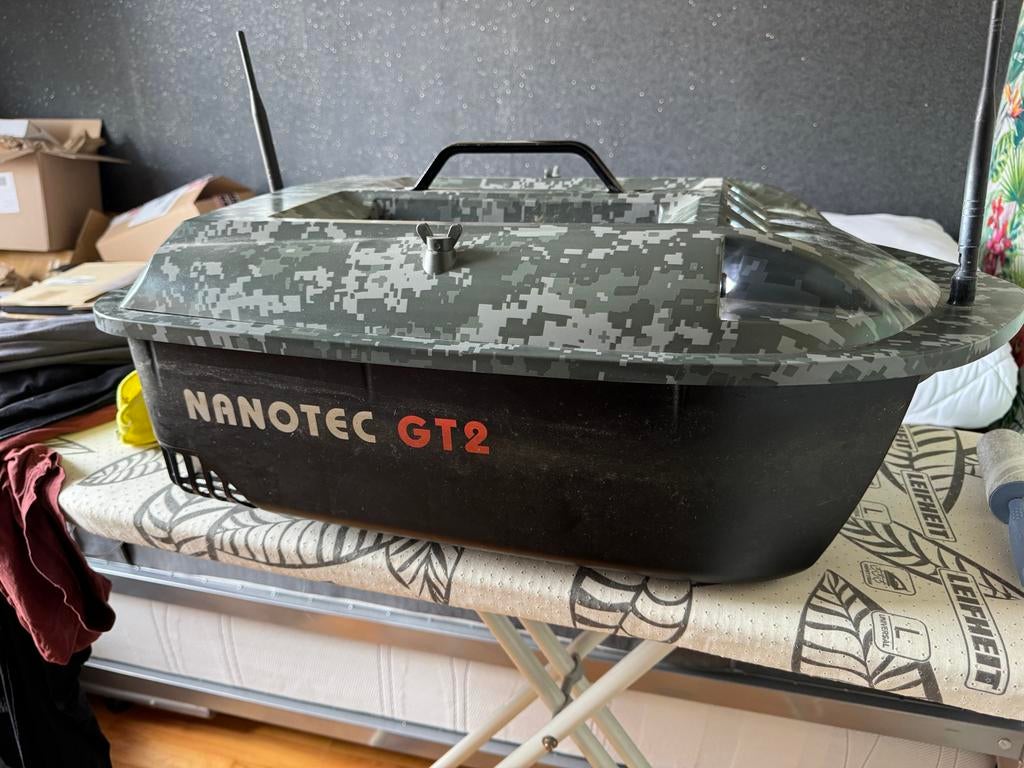 Voerboot karper vissen Nanotec GT2 Sonar - Camou visfinder, Ophalen, Gebruikt, Overige typen