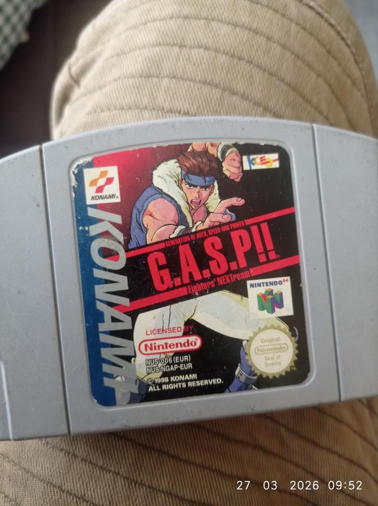 G.A.S.P!! Fighters' NEXTream N64 Game Cartridge, Gebruikt, Vechten, 2 spelers, Ophalen of Verzenden