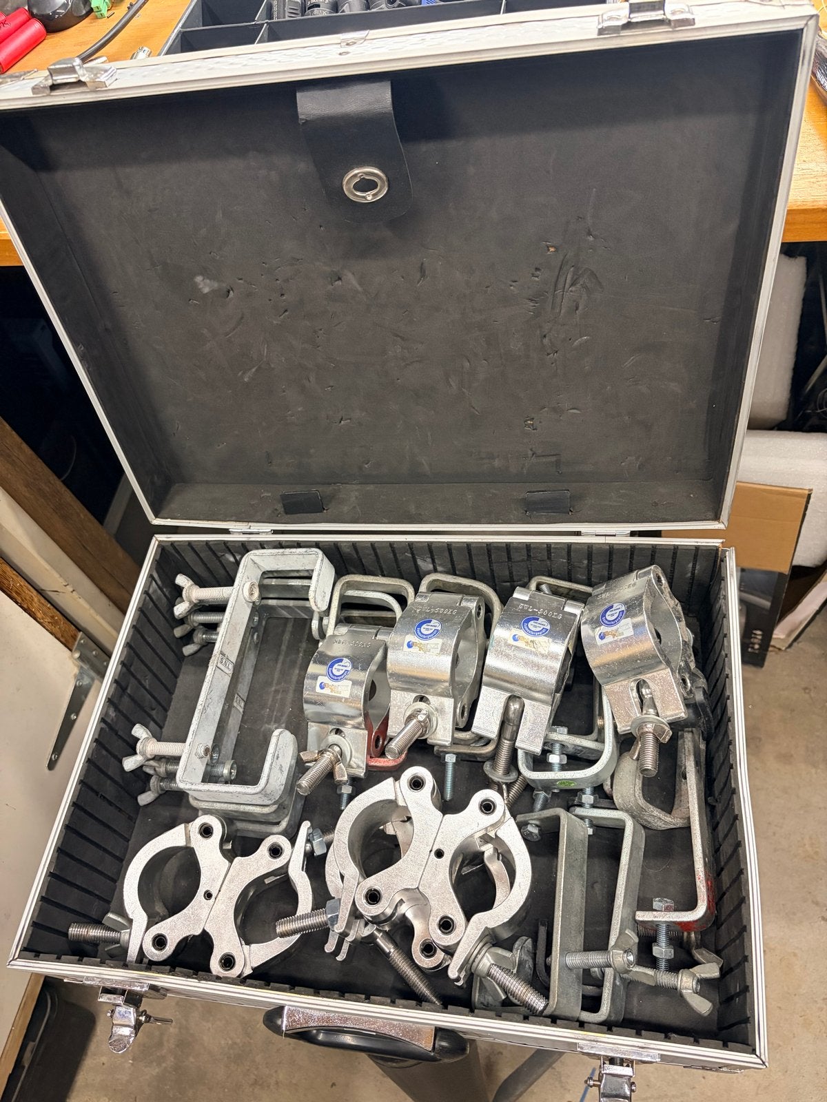 Partij Trussklemmen, Theaterhaken, Global Truss Couplers, Ophalen of Verzenden, Gebruikt