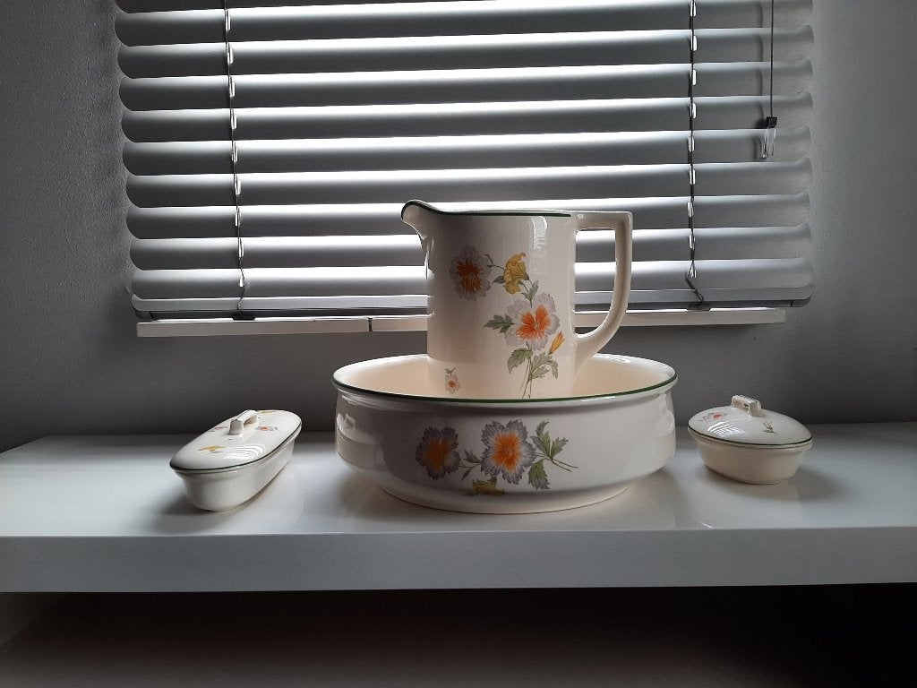 4 delig Lampetset Vintage, Antiek en Kunst, Ophalen
