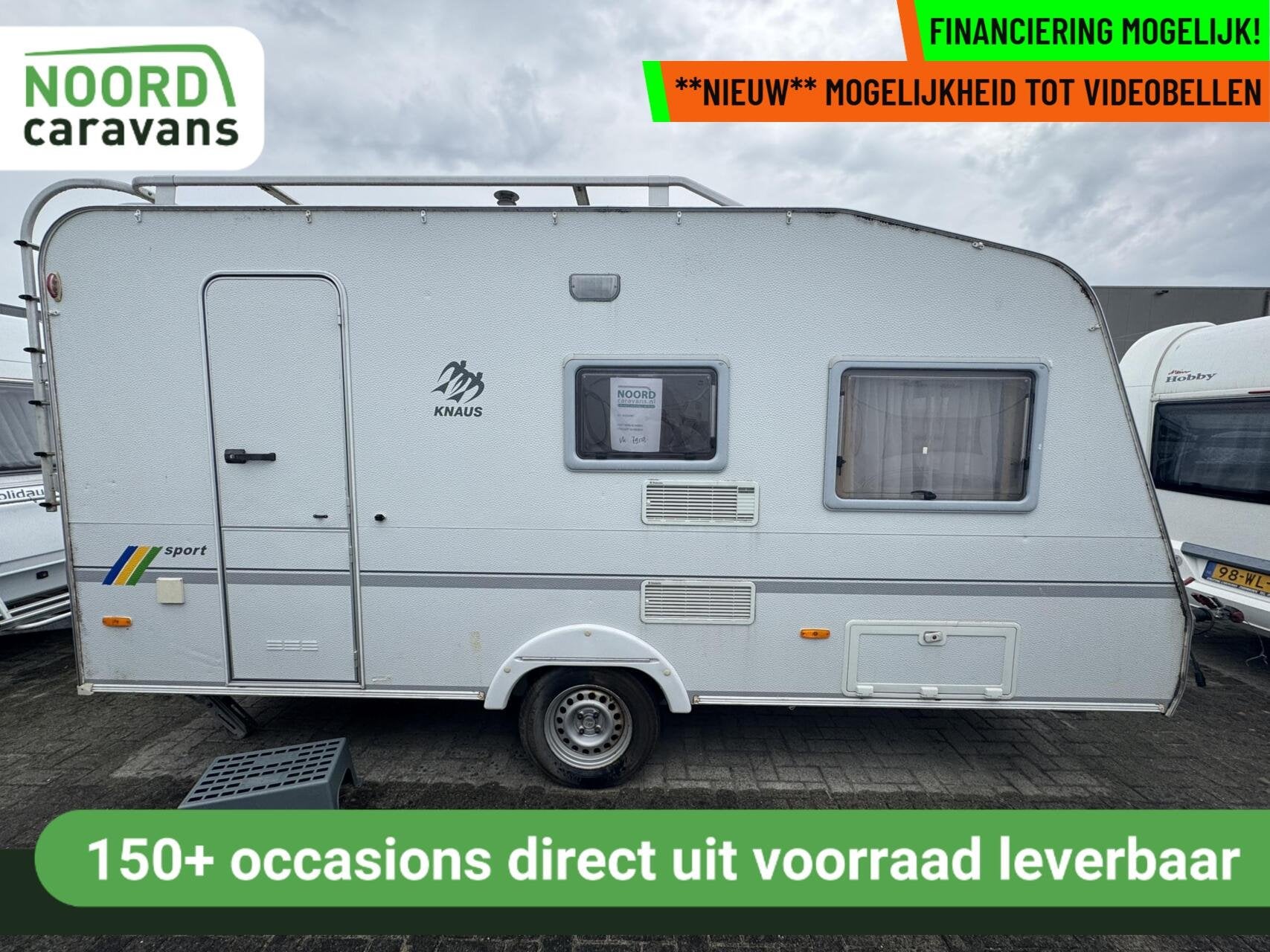 Knaus SPORT W04420, DWARSBED, TREINZIT, VOORTENT, Caravans en Kamperen, Serviceluik, Bedrijf, 750 - 1000 kg, 6 tot 7 meter