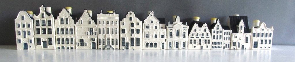 KLM -bols 12 x huisjes nrs. 79 t/m 90, Verzamelen, KLM Huisjes, Ophalen of Verzenden, Zo goed als nieuw, 81 t/m 91, Gevuld